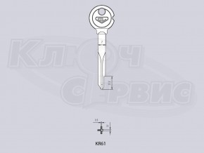 KR61 Гравер, крест, Китай 3 грани