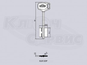 ELB12DP/ЭЛЬБОР-12ПЛ литье Россия (короткий широкий) с пластиком (98x24.1x22мм) (4.9мм)