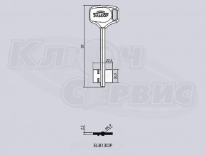 ELB13DP/ЭЛЬБОР-13ПЛ литье Россия (короткий узкий) (92x15x22мм) (4.9мм)