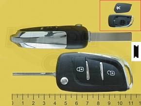 PEUGEOT/HU83 2 кнопки, выкидной