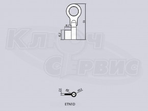 ETN1D/ЭТНА литье Россия (сейф 8.0x5.6мм) (56x15.2x18.3мм)