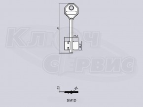 SIM1D/СИМЕКО-1 литье Россия (81x14.9x22.6мм) (5.0мм)