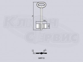 MRP1D/МАРИУПОЛЬ-1 литье Россия (74x12.2x28.2мм) (5.2мм)